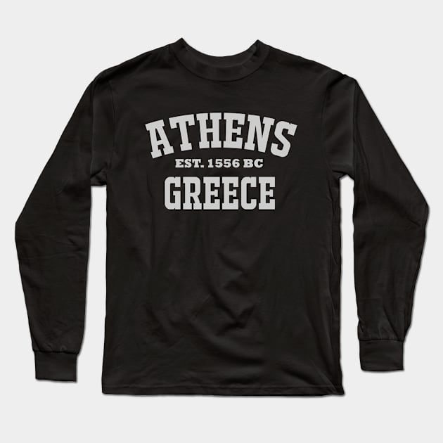 Athens Greece Long Sleeve T-Shirt by MtWoodson